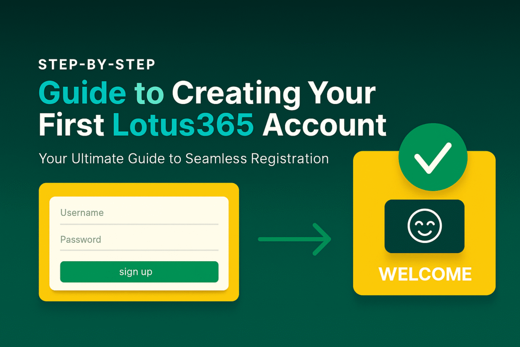 Step-by-Step Guide to Creating Your First Lotus365 Account