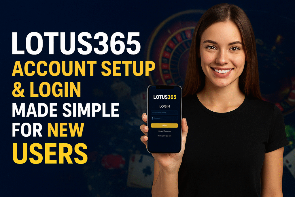 Lotus365 Account Setup & Login