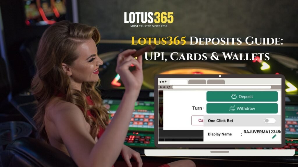 Lotus365 Deposits Guide: UPI, Cards & Wallets