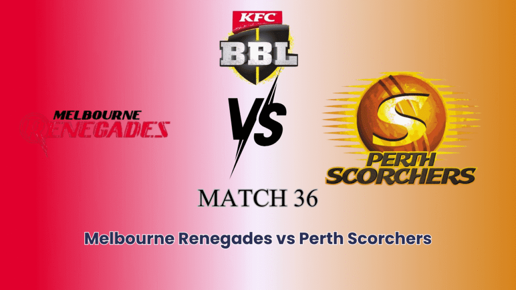 Melbourne Renegades vs Perth Scorchers | BBL | Lotus365 id
