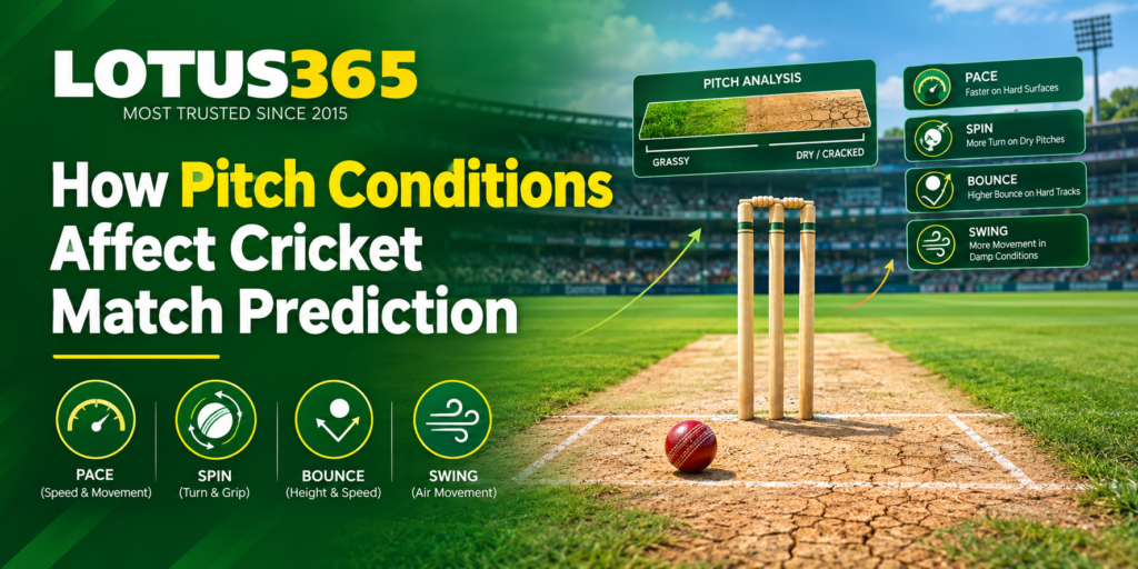 How Pitch Conditions Affect Cricket Match Prediction