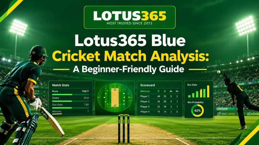 Lotus365 Blue Cricket Match Analysis: A Beginner-Friendly Guide